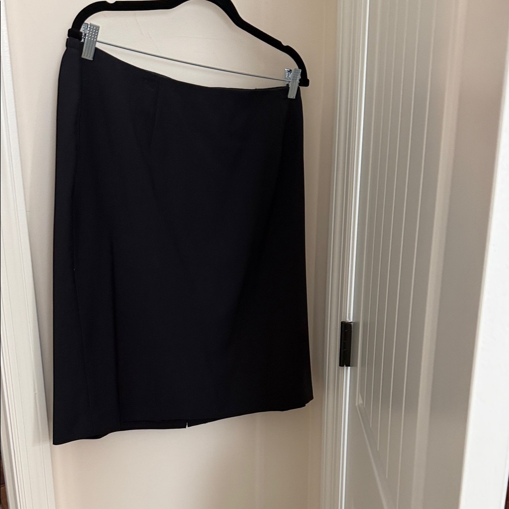 Talbots Classic Navy Blue A-Line Skirt